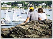 Image used for couple on rocks in montage.